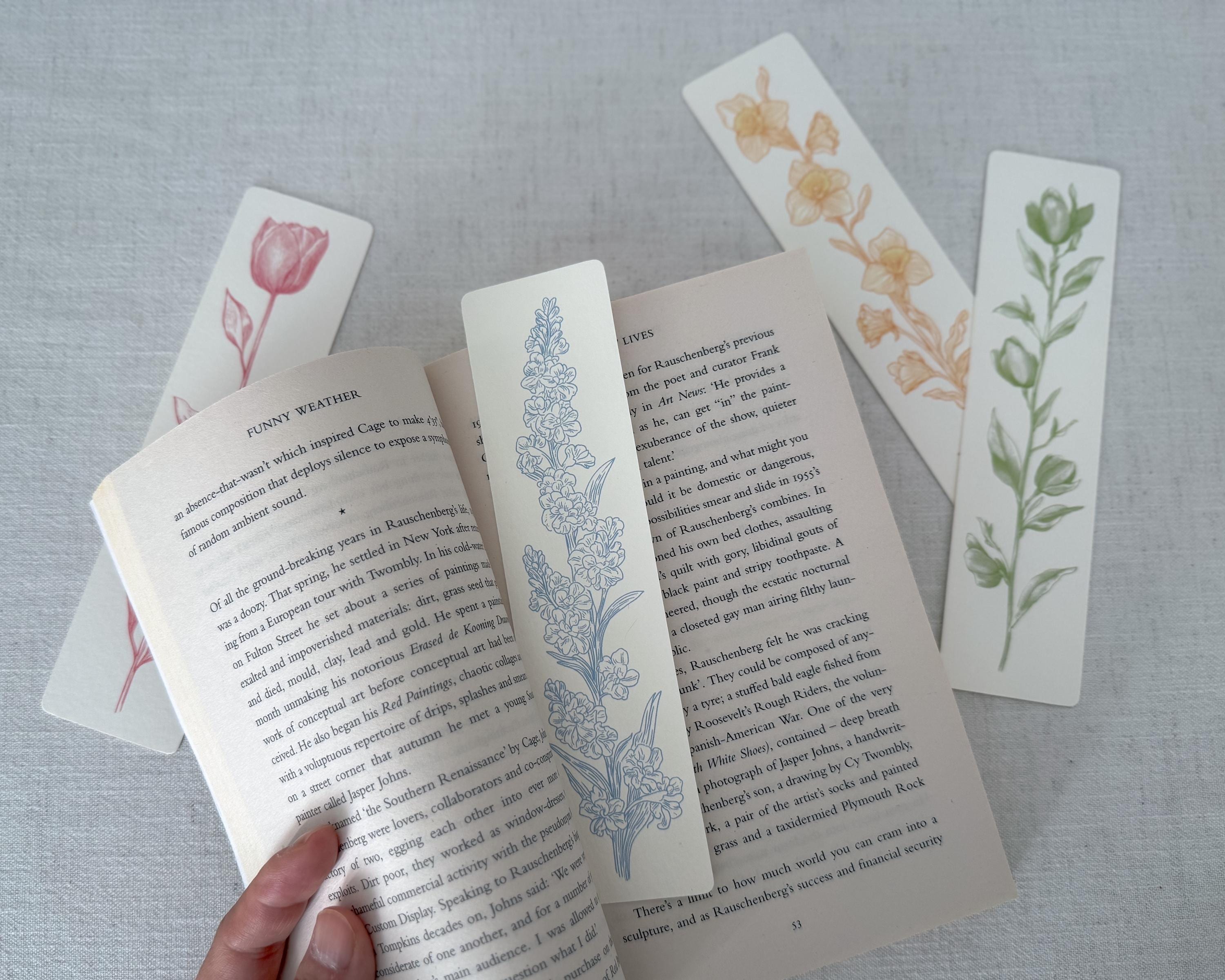Botanical Bookmark Set of 4