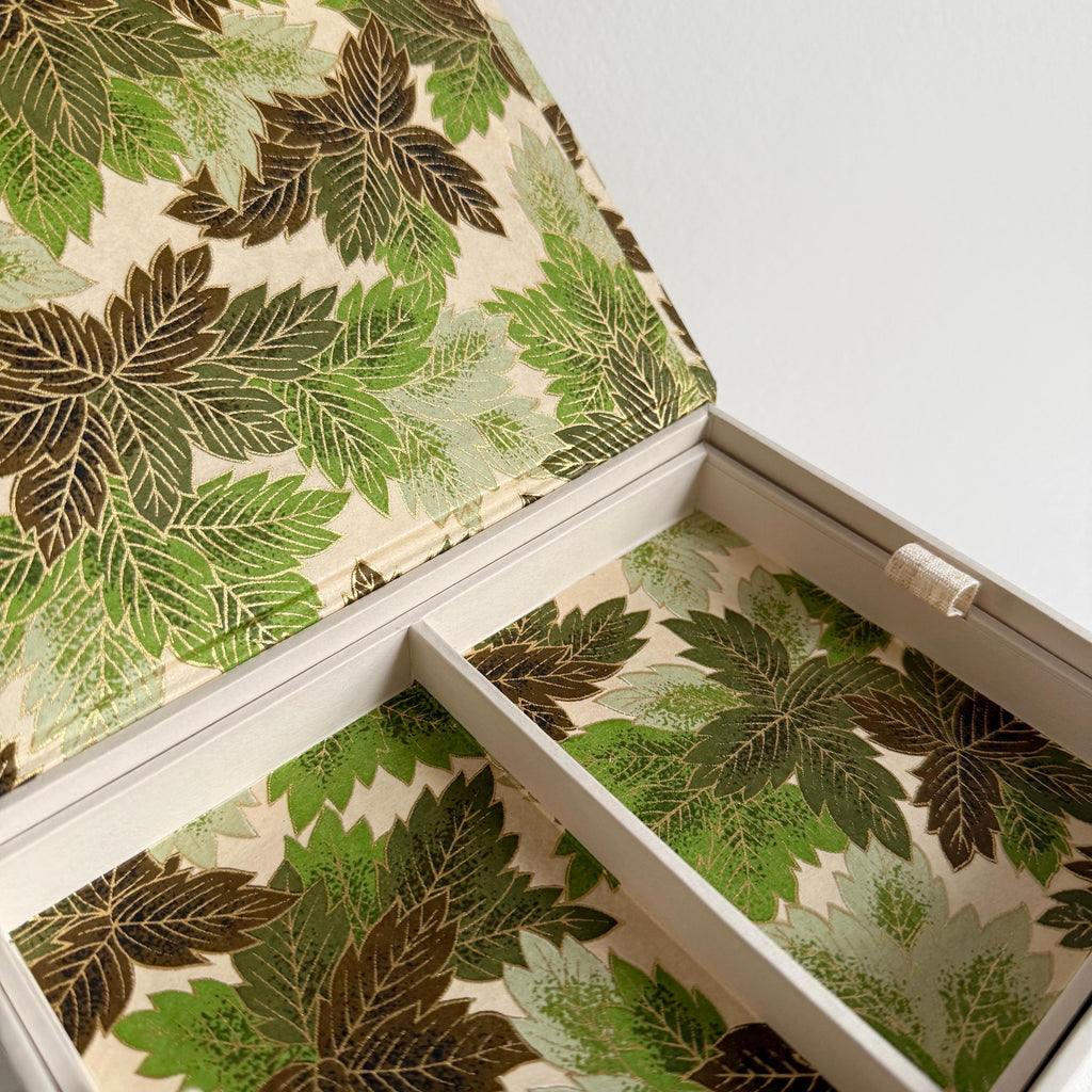 Green Botanical Jewellery Box