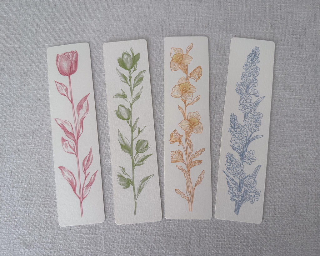 Botanical Bookmark Set of 4
