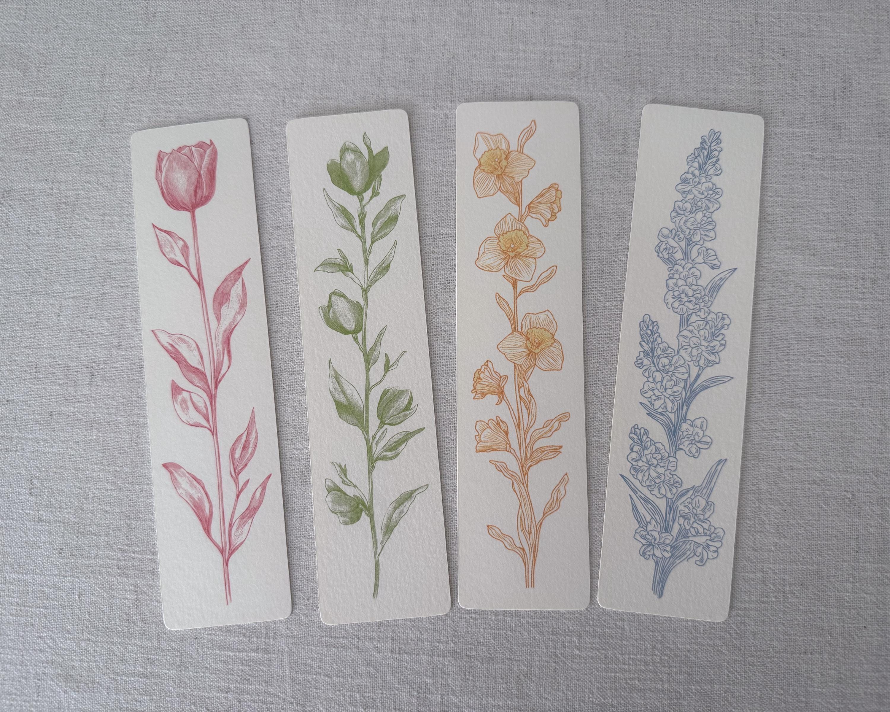 Botanical Bookmark Set of 4