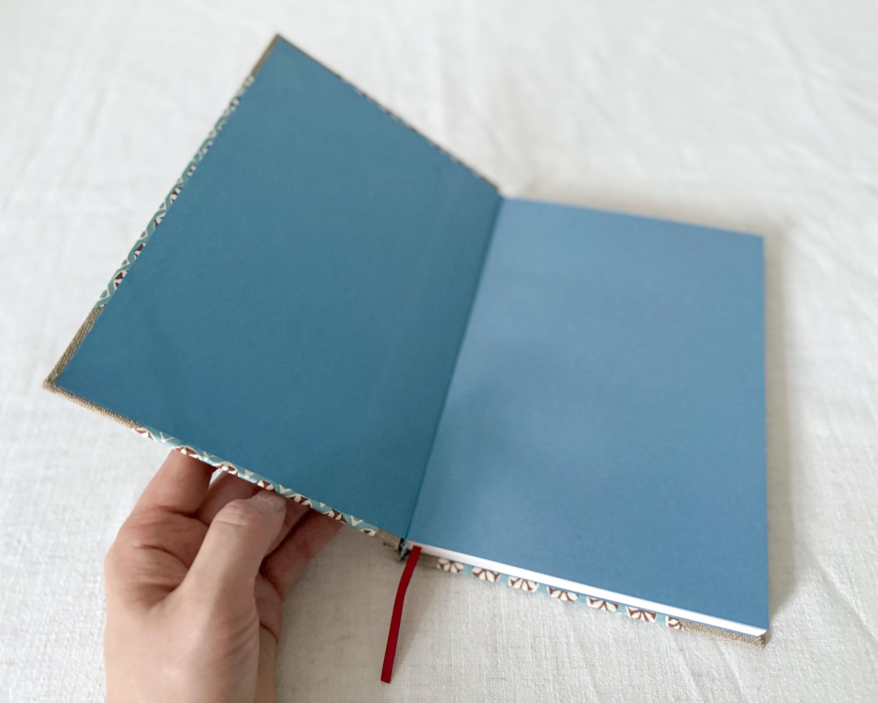 Blue & Brown Hardcover Notebook — A5