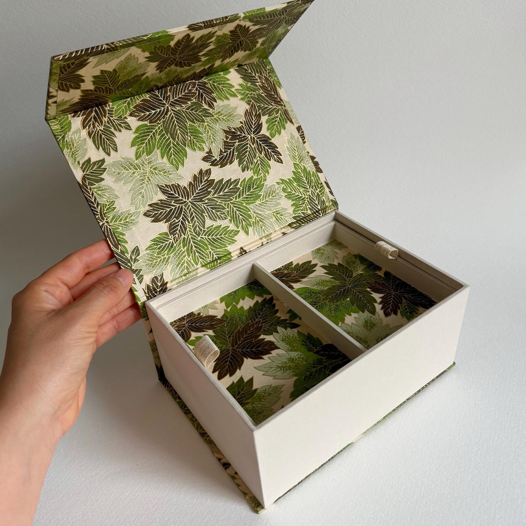 Green Botanical Jewellery Box