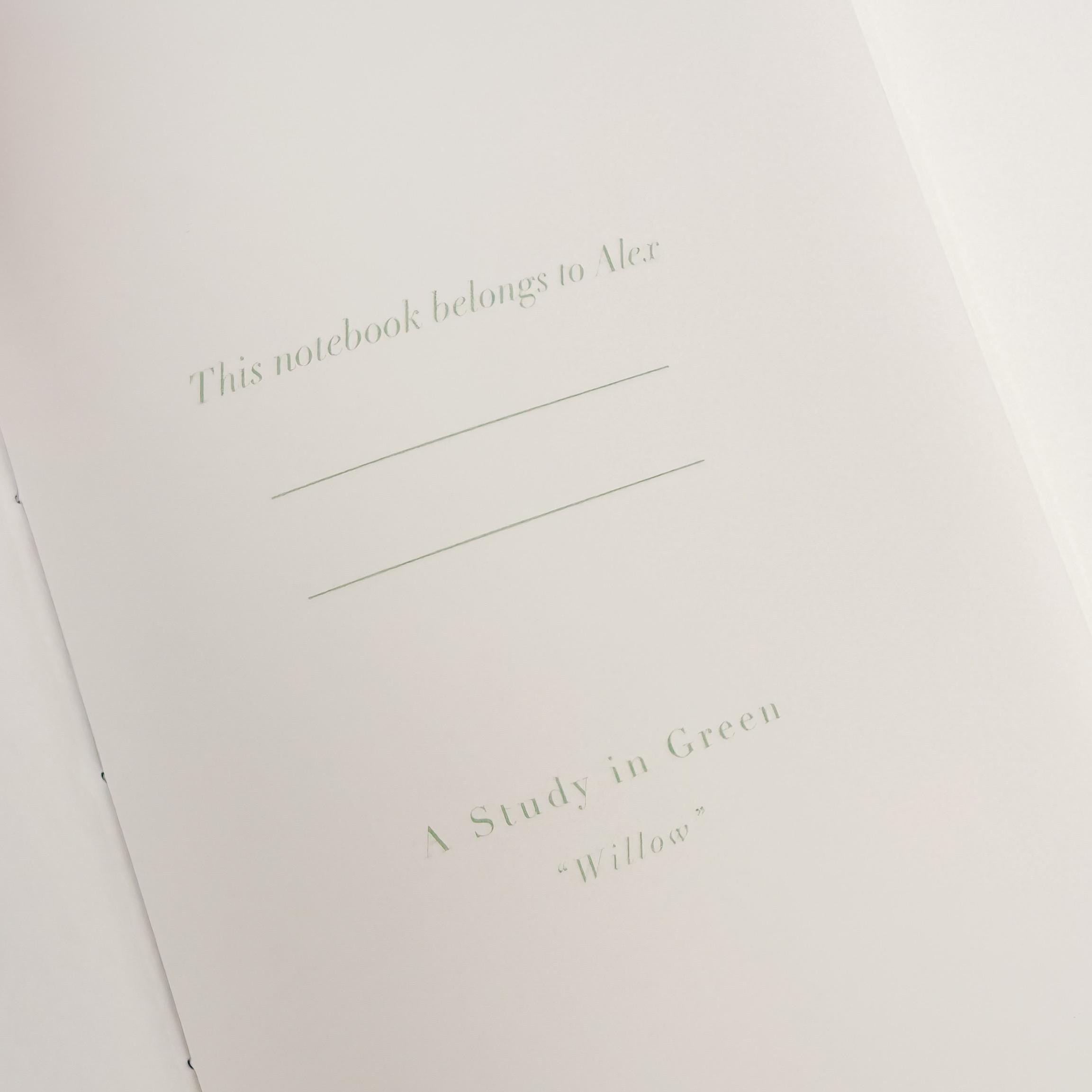 Botanical Notebook — A5 or A6