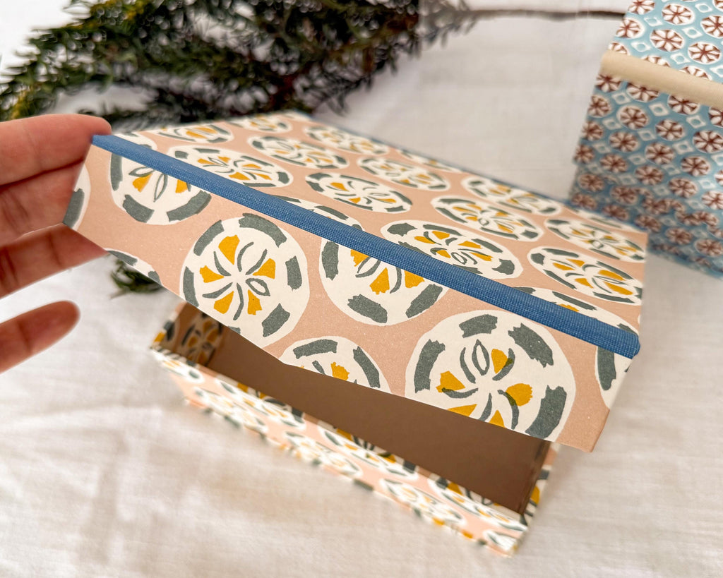Geometric Floral Jewellery Box