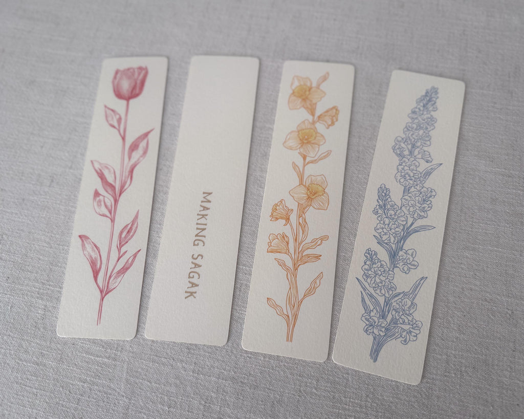 Botanical Bookmark Set of 4