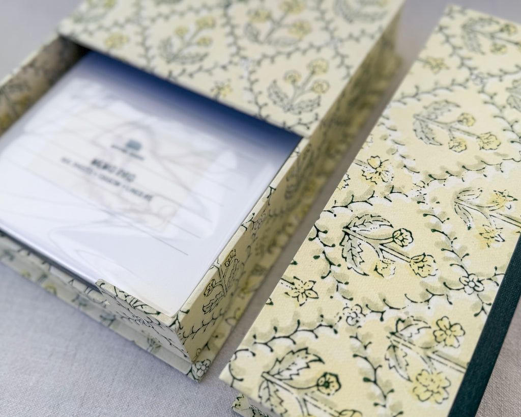 Dandelion Desk Set — Memo Pad Box & Pencil Case