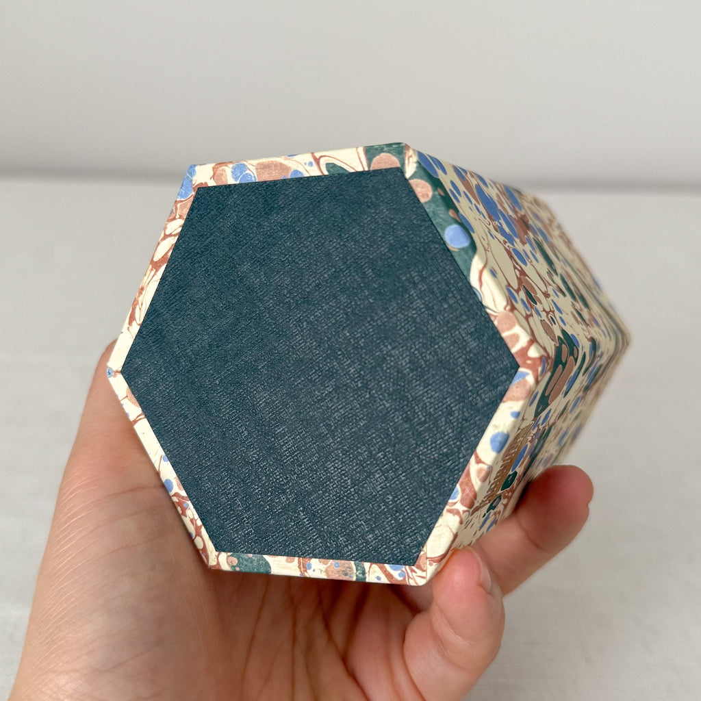 Marbled Hexagonal Pen Pot