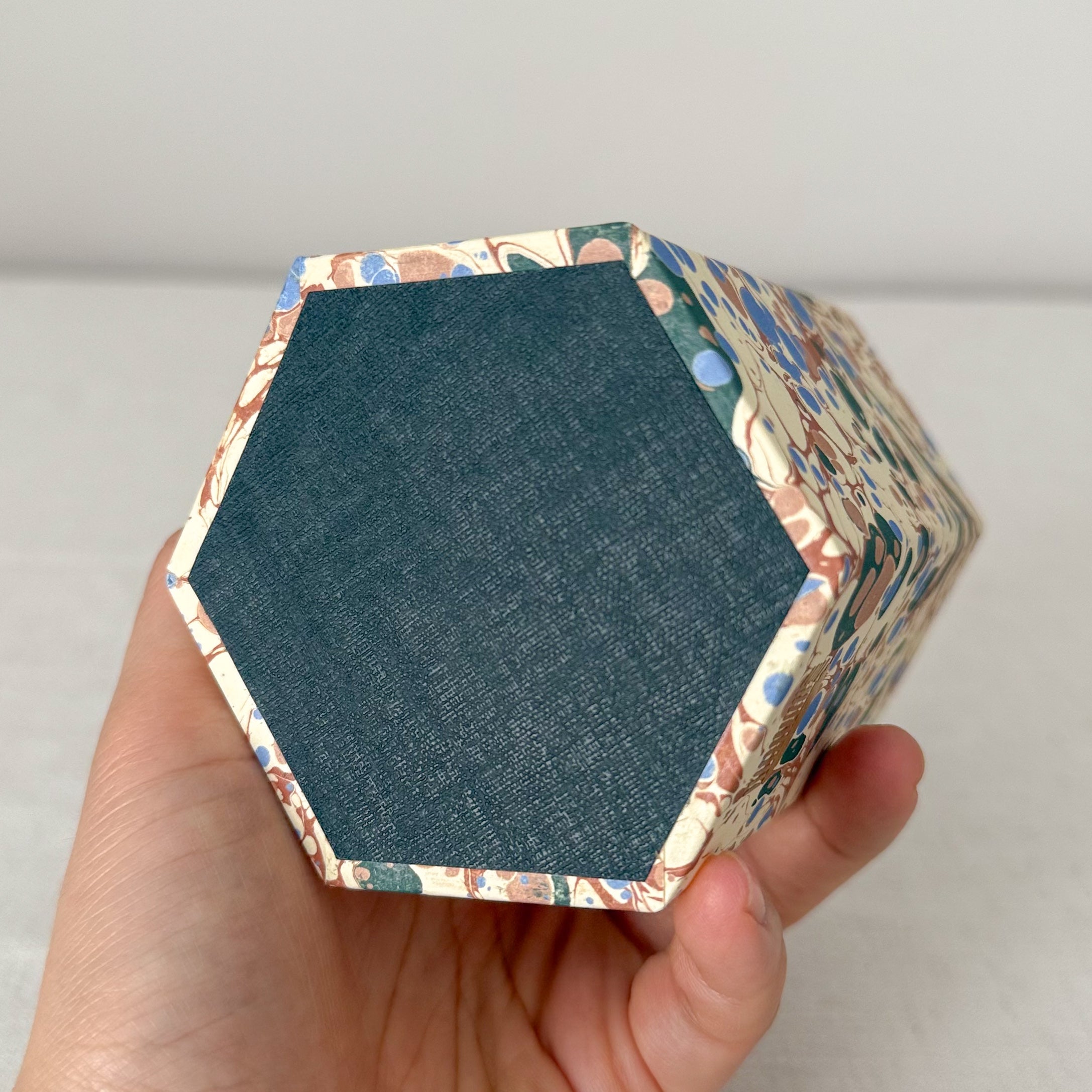 Marbled Hexagonal Pen Pot