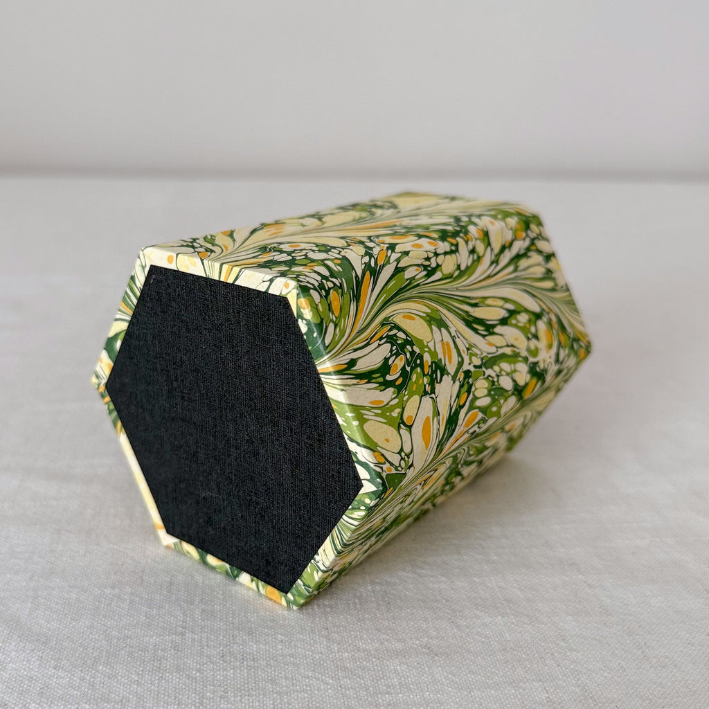 Marbled Hexagonal Pen Pot