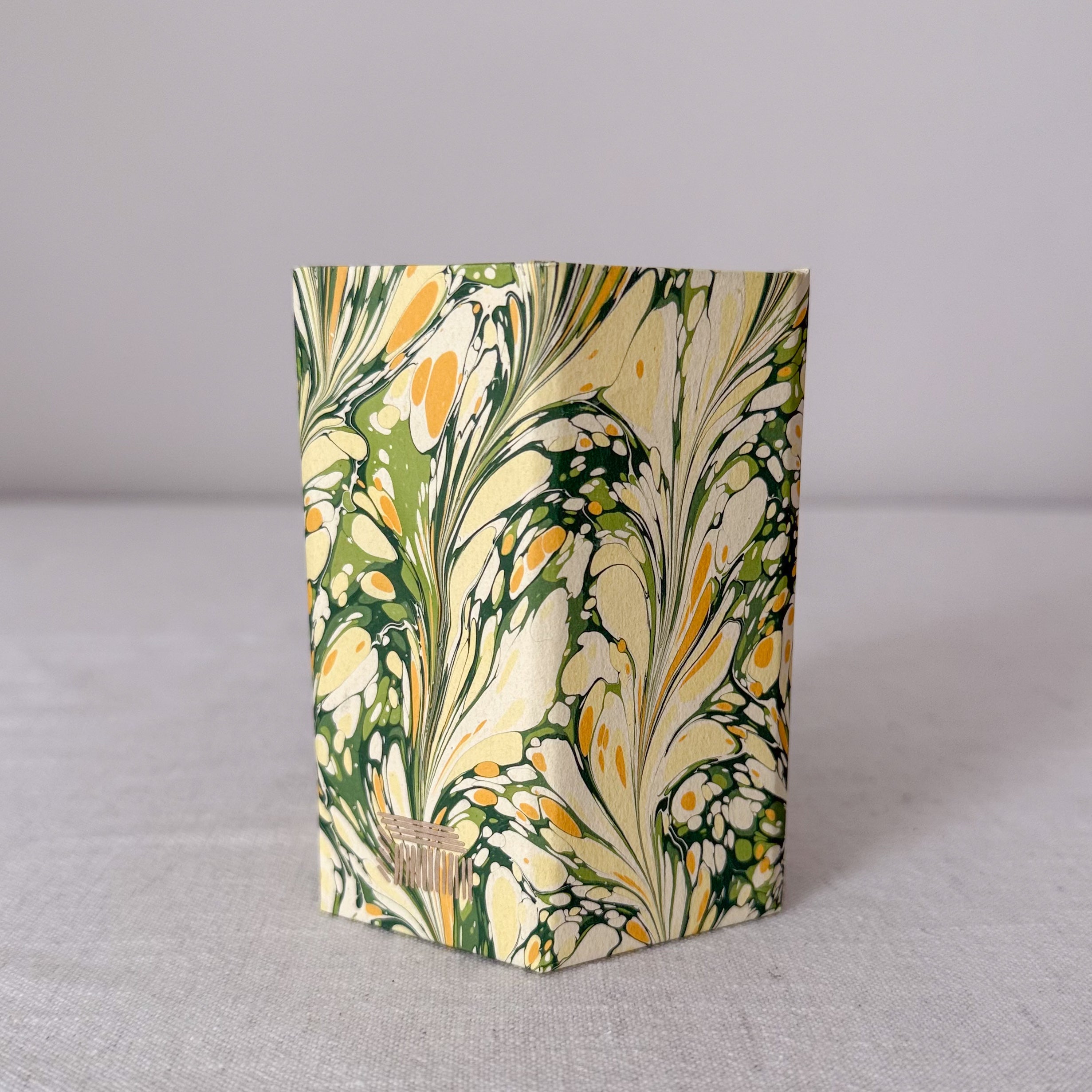 Marbled Hexagonal Pen Pot