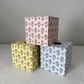 Floral Tissue Box Cover — Block Print