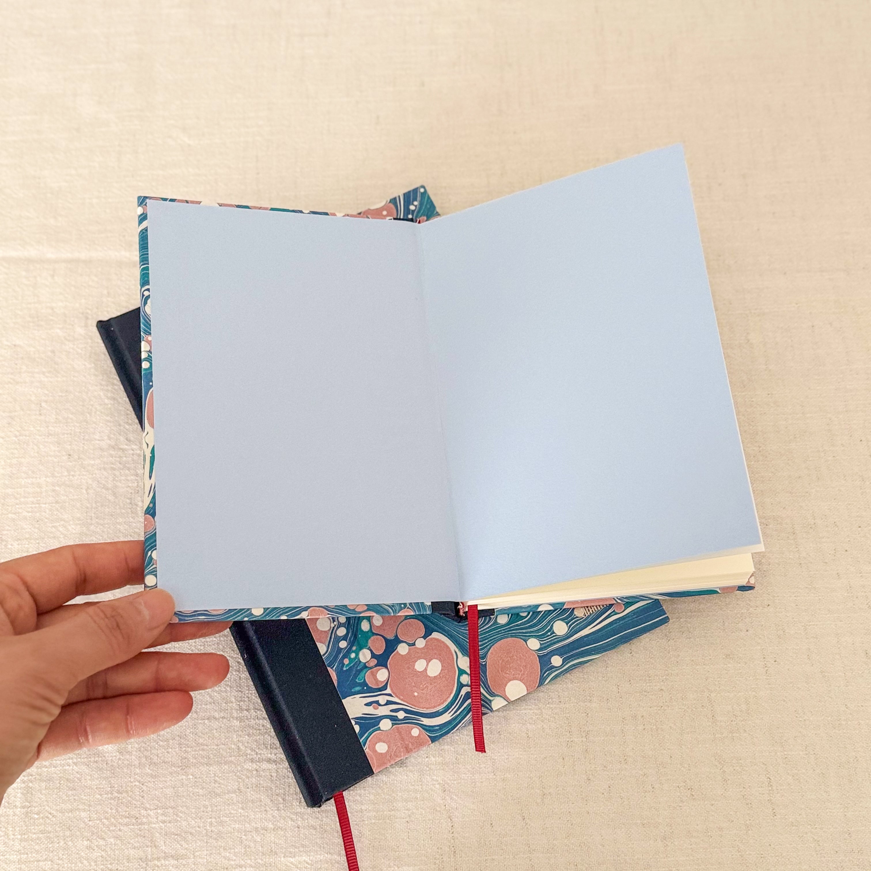A5 & A6 Hand-Marbled Hardcover Notebook