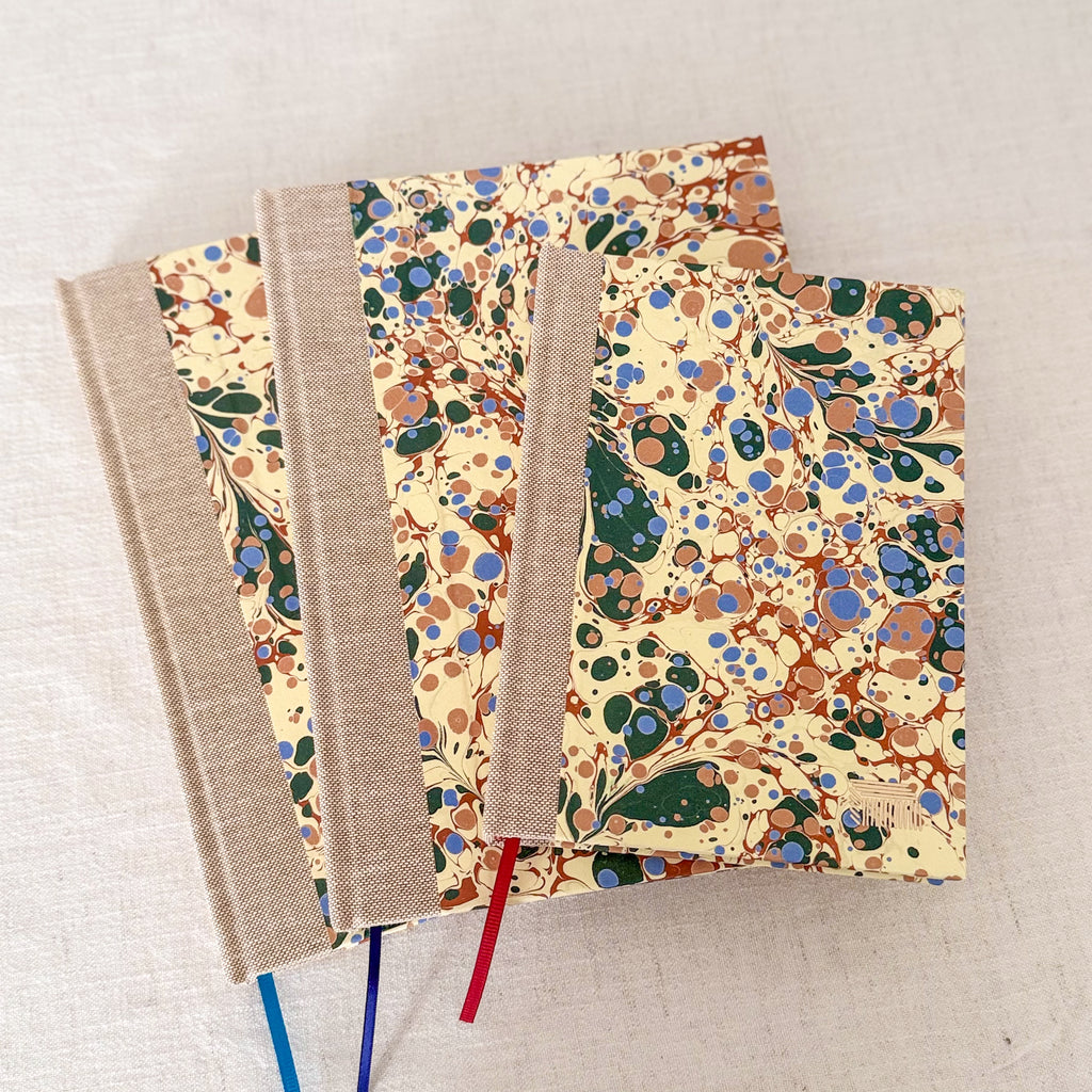 A5 & A6 Hand-Marbled Hardcover Notebook