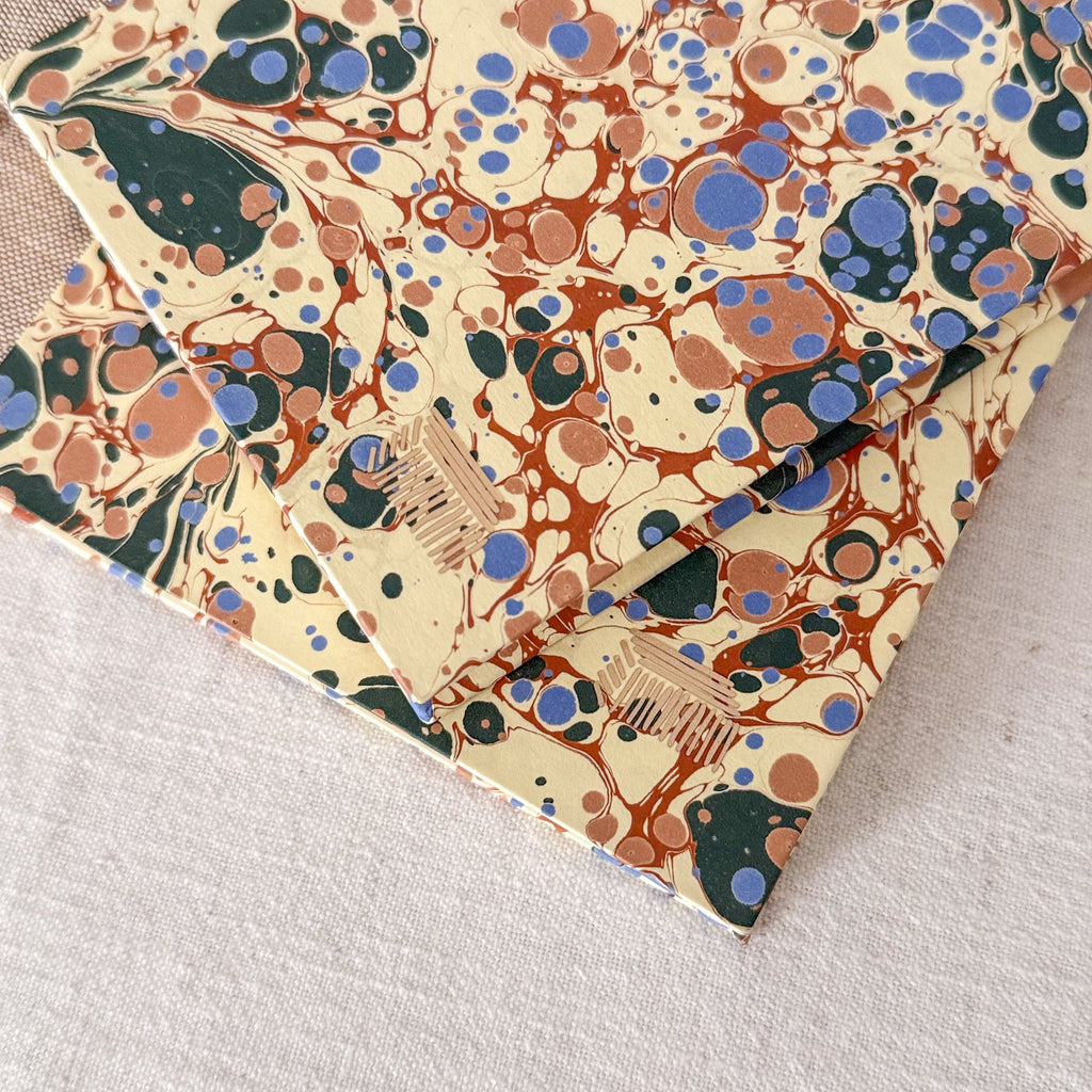 A5 & A6 Hand-Marbled Hardcover Notebook