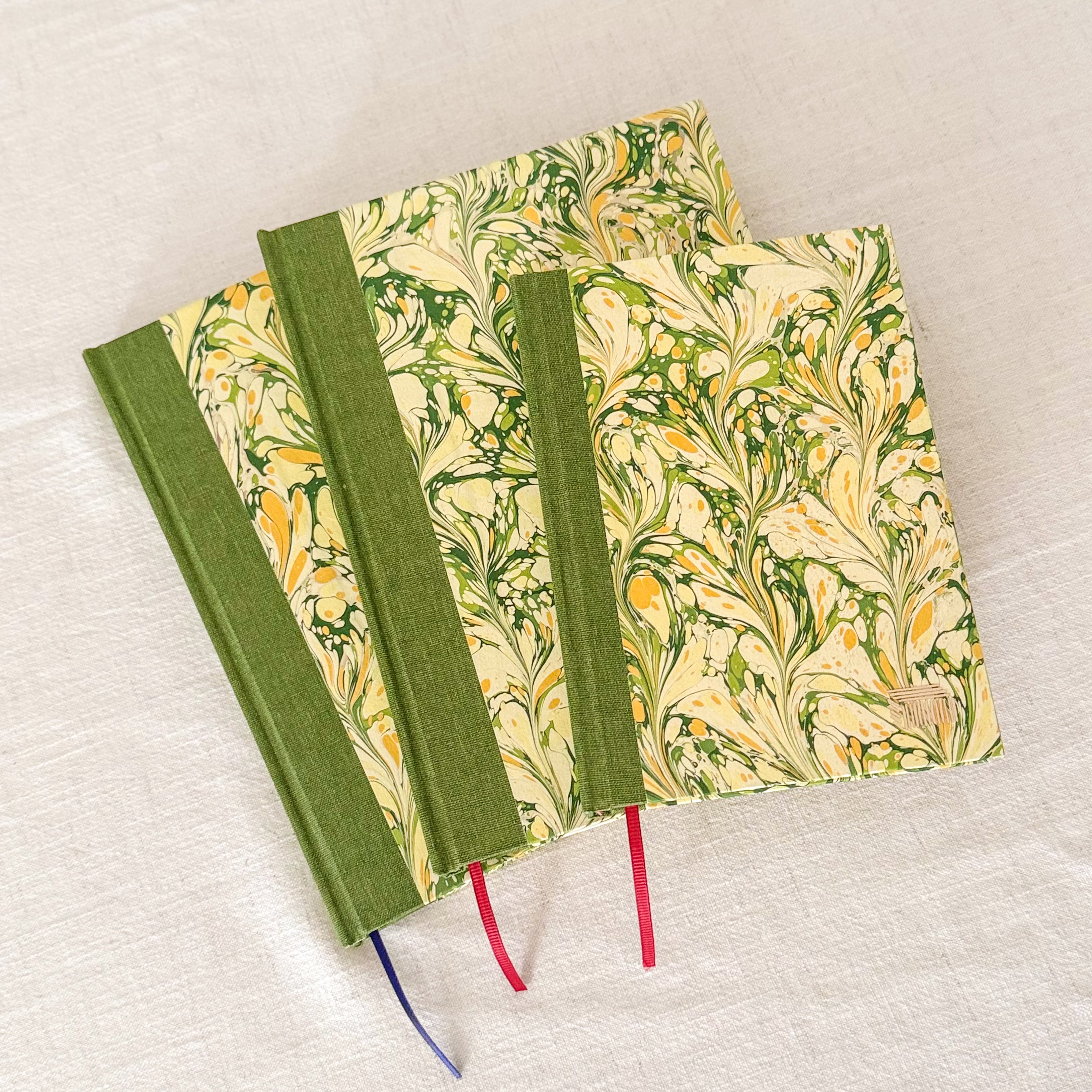 A5 & A6 Hand-Marbled Hardcover Notebook