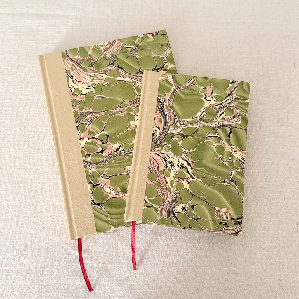 A5 & A6 Hand-Marbled Hardcover Notebook