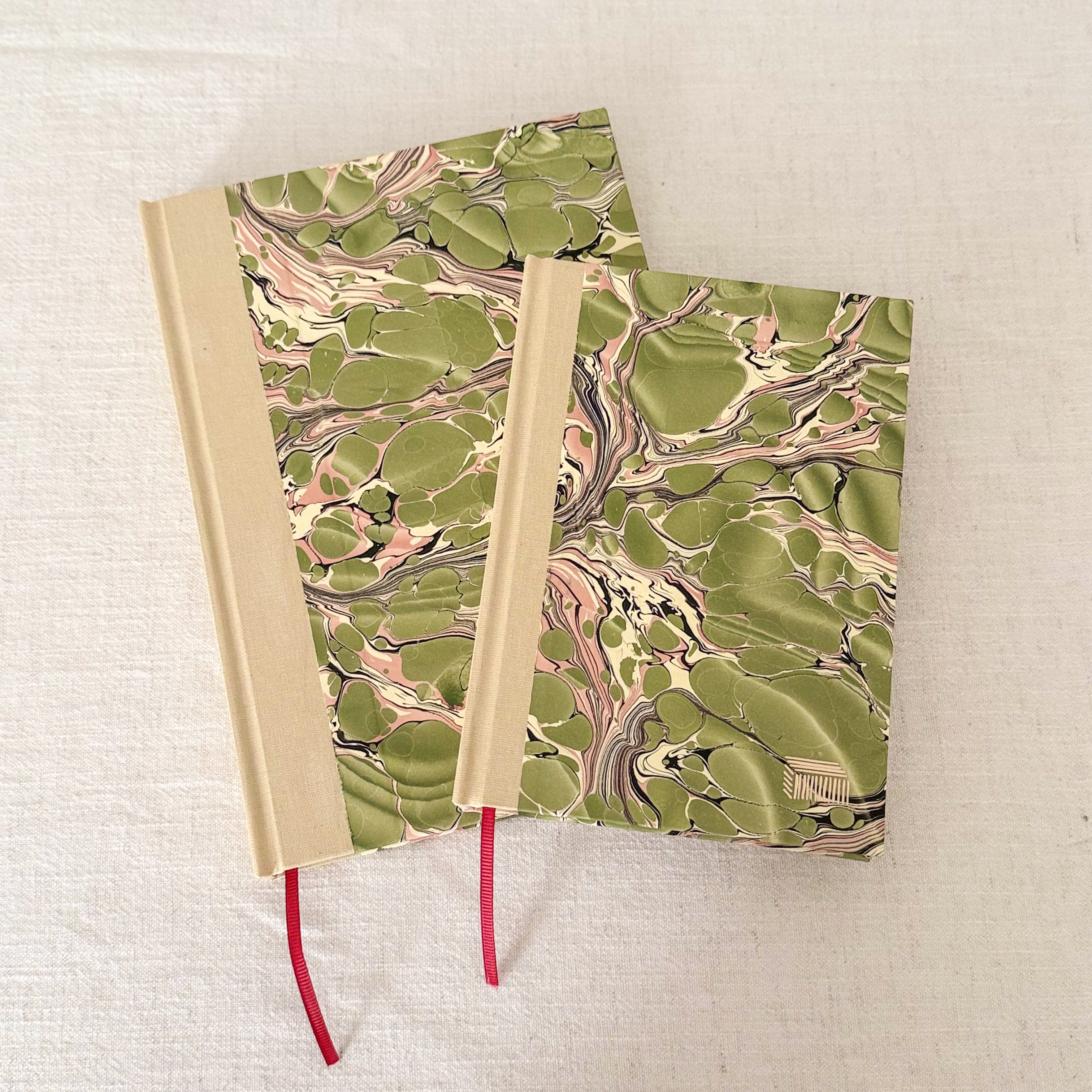 A5 & A6 Hand-Marbled Hardcover Notebook