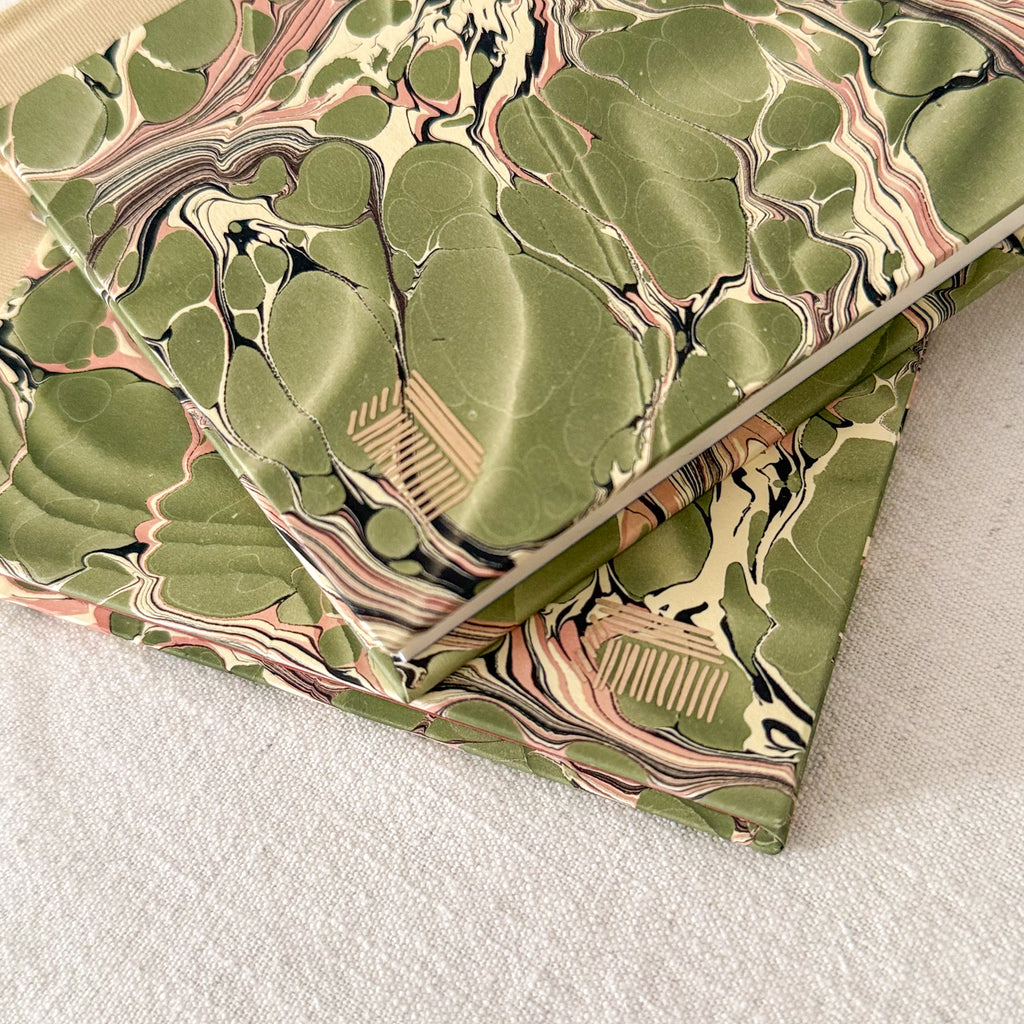 A5 & A6 Hand-Marbled Hardcover Notebook