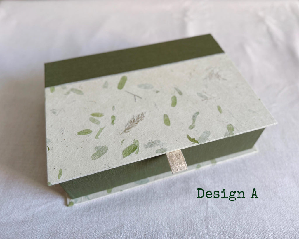 Personalised Wedding Memory Box — Sage Green