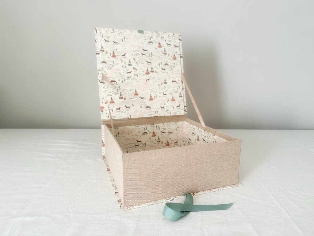Personalised Baby Keepsake Box — Handmade Memory Box with Name
