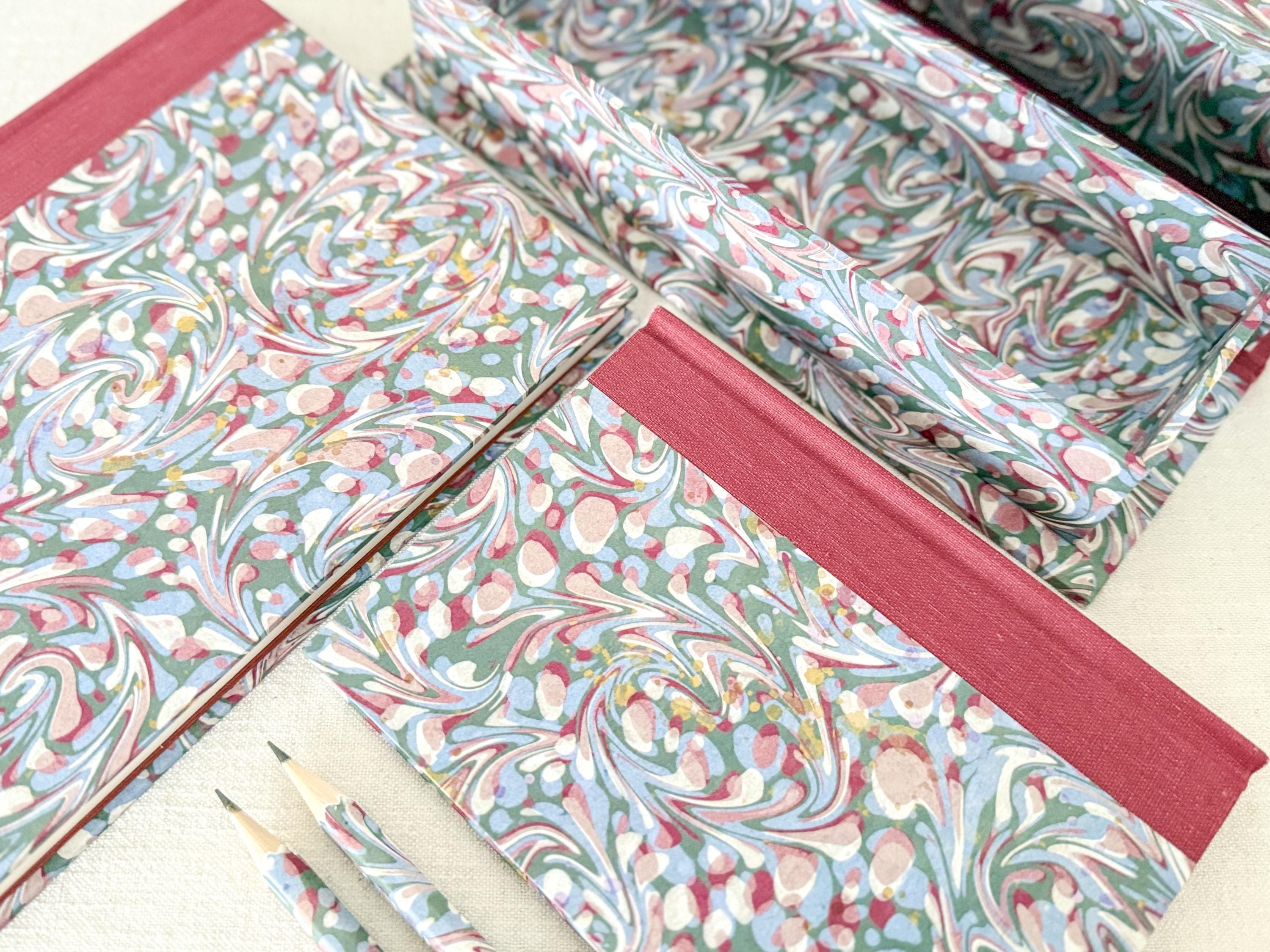 Hand Bound Notebook A5 A6, Lined or Plain Recycled Paper Journal, Confetti