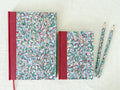 Hand Bound Notebook A5 A6, Lined or Plain Recycled Paper Journal, Confetti