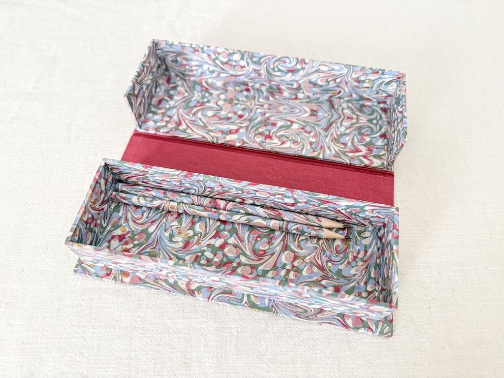 Clamshell Desk Organiser, Stationery Storage Box, Matching Desk Set with Notebooks