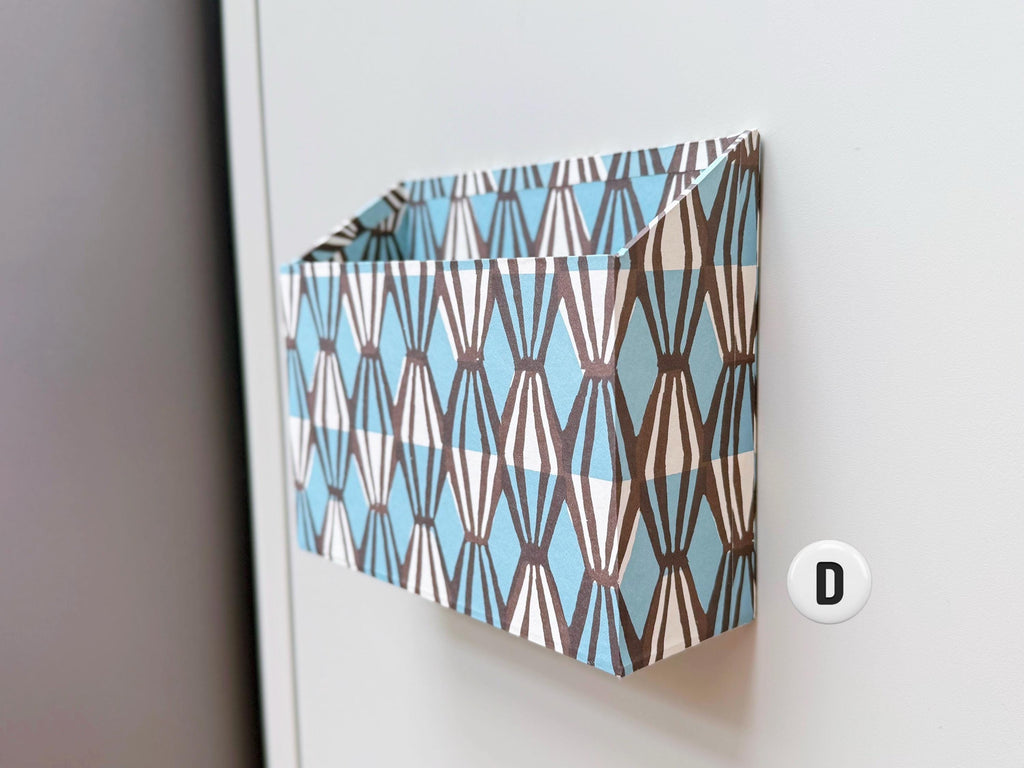 Magnetic Letter Holder for Fridge, Patterned Paper Post Organiser