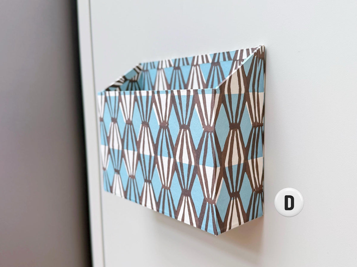 Magnetic Letter Holder for Fridge, Patterned Paper Post Organiser