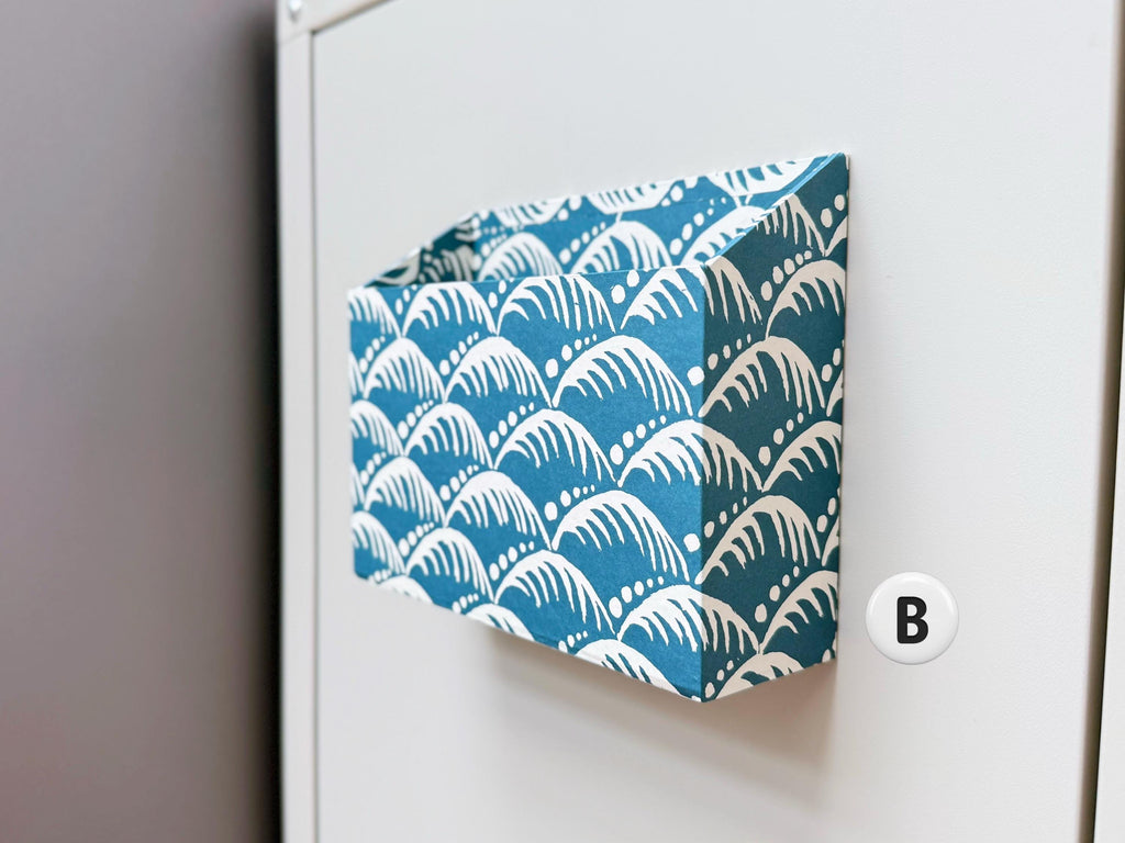 Magnetic Letter Holder for Fridge, Patterned Paper Post Organiser