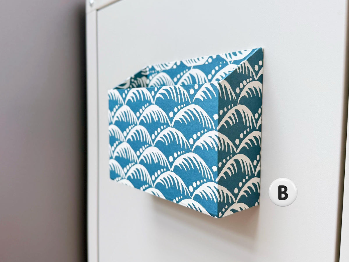 Magnetic Letter Holder for Fridge, Patterned Paper Post Organiser