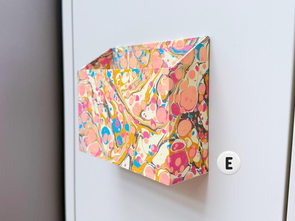 Magnetic Letter Holder for Fridge, Patterned Paper Post Organiser