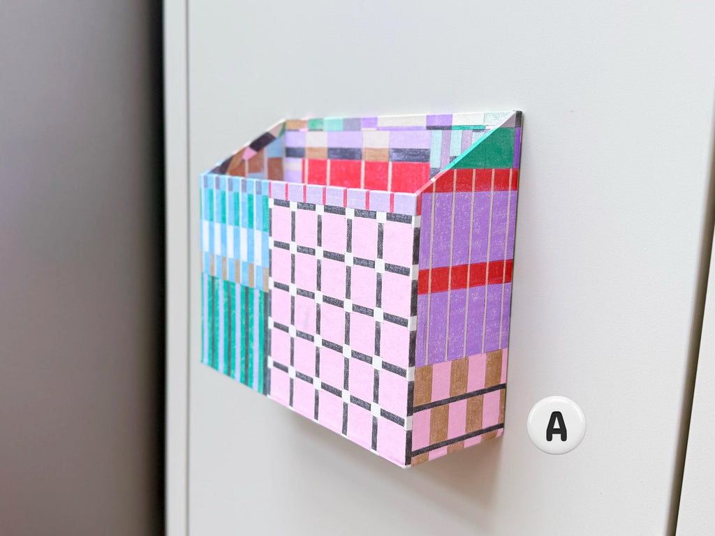 Magnetic Letter Holder for Fridge, Patterned Paper Post Organiser