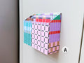 Magnetic Letter Holder for Fridge, Patterned Paper Post Organiser