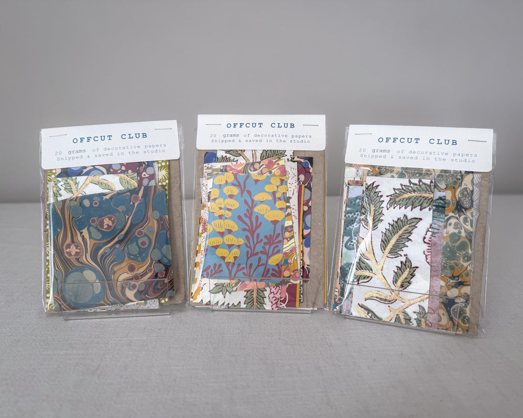 Decorative paper scrap pack three designs handmade UK – Making SAGAK
