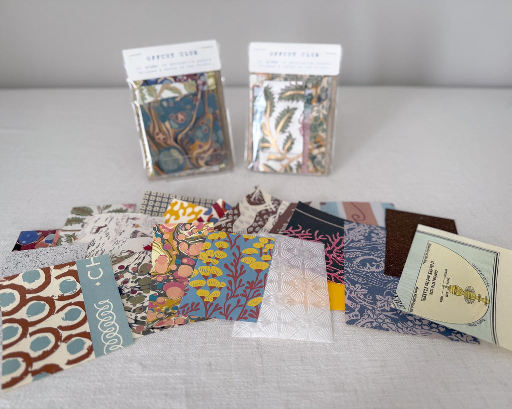 Offcut Club paper scrap packs assorted decorative papers – Making SAGAK